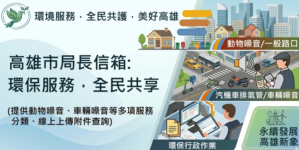 局長信箱服務橫幅：高雄市環境保護局